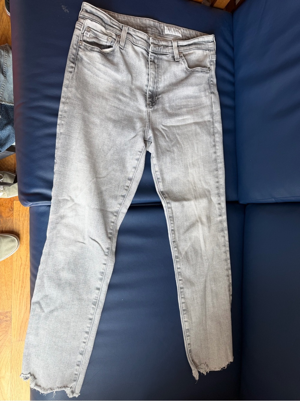 Ag Adriano Goldschmied Light Gray Denim Jeans